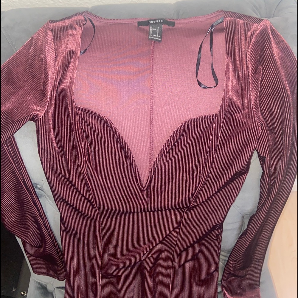 Velvet mini dress